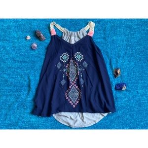 Geometric Boho Casual Tank Top